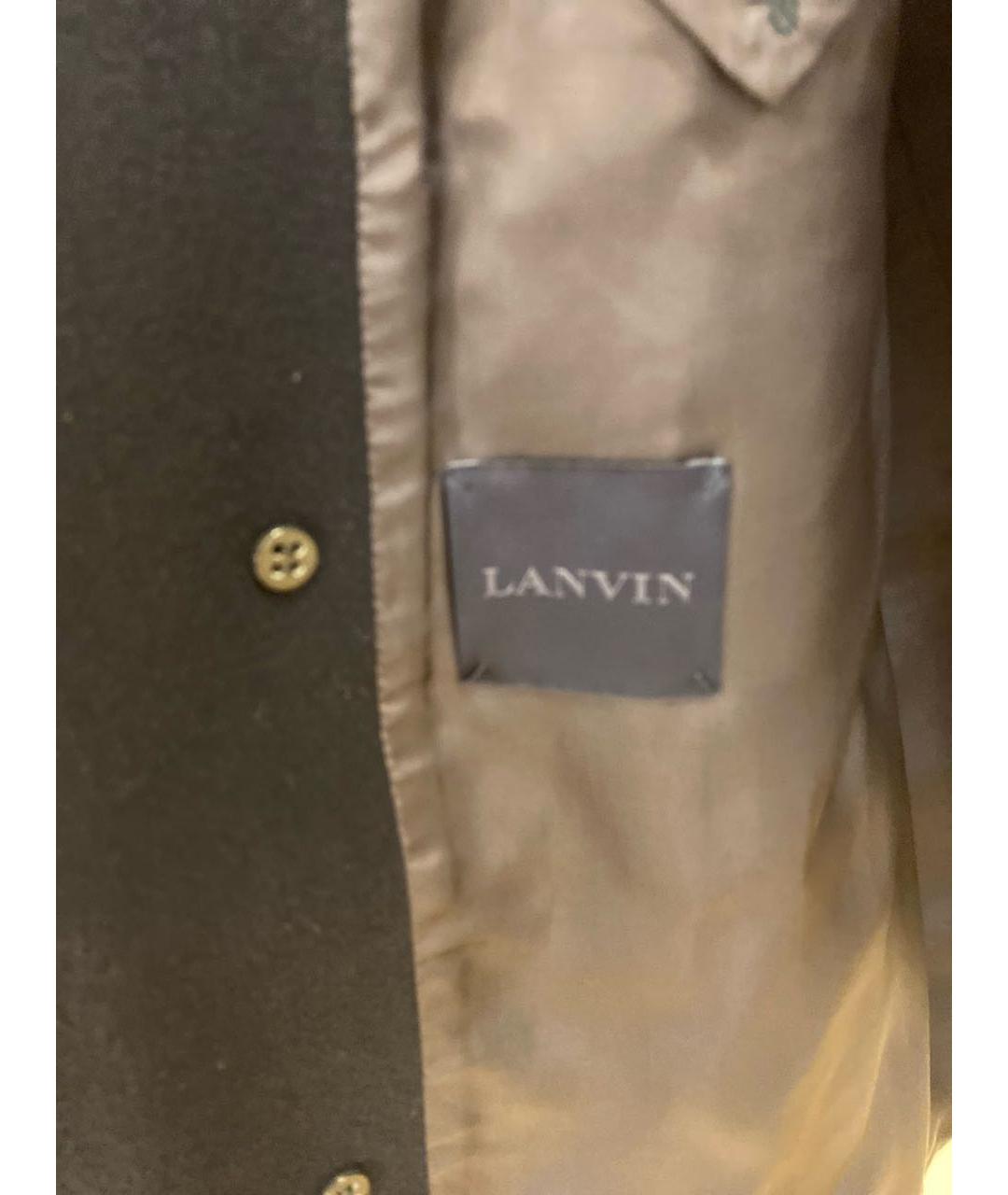 LANVIN Темно-синяя твидовая куртка, фото 3