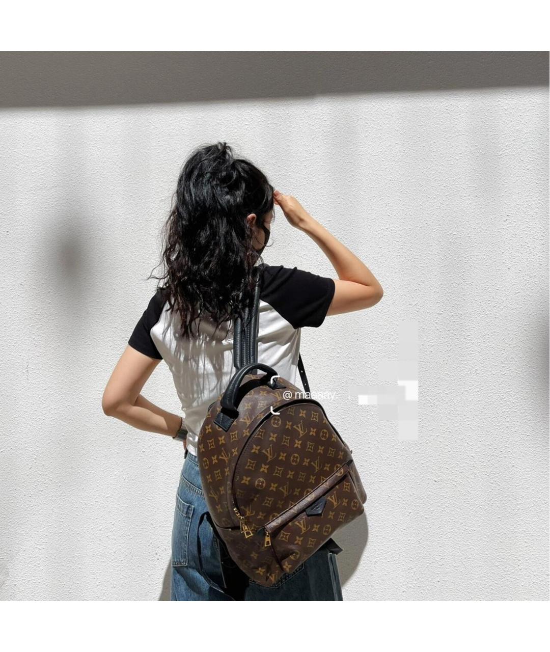 LOUIS VUITTON Коричневый рюкзак, фото 8
