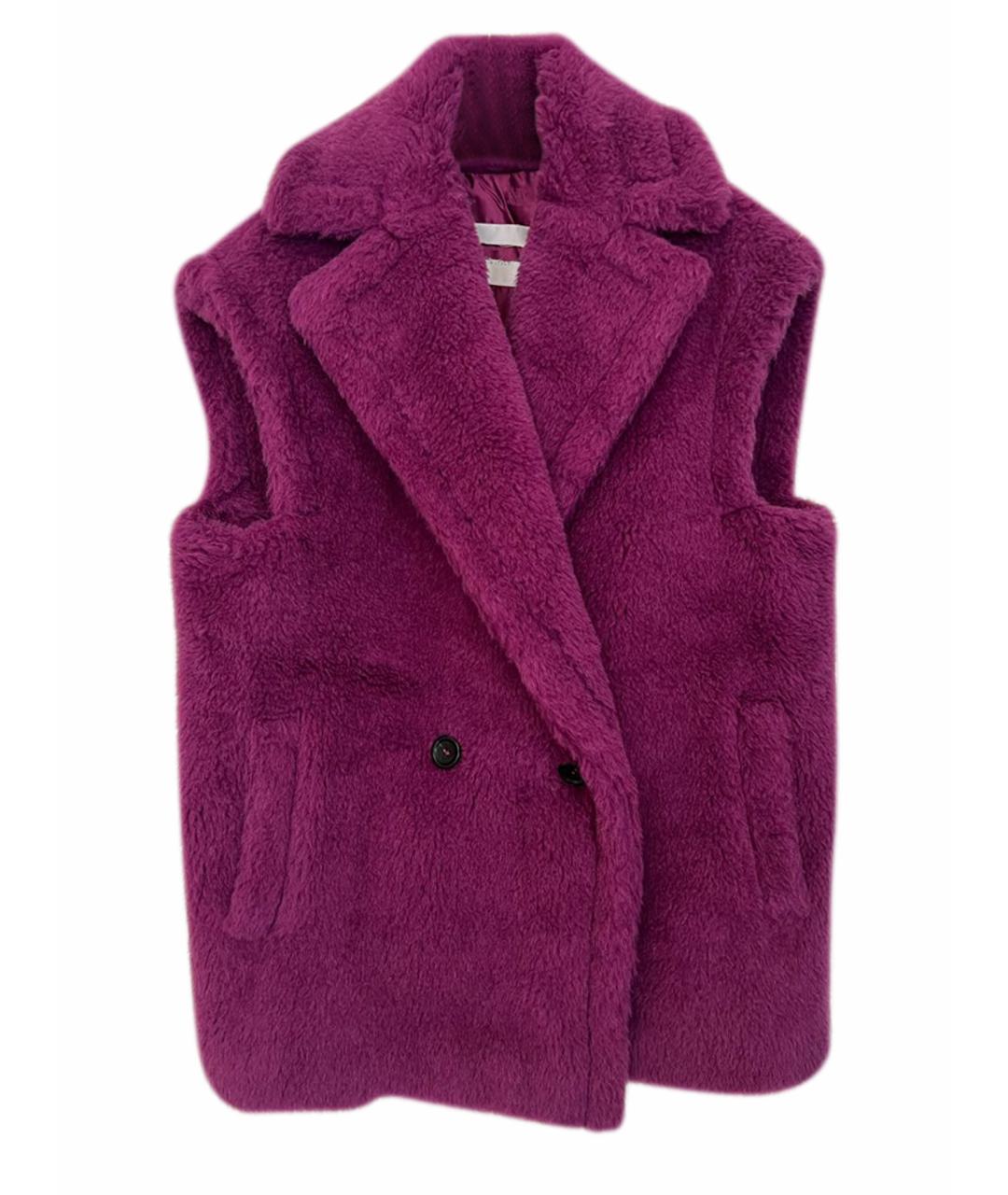 MAX MARA Фиолетовый шерстяной жилет, фото 1