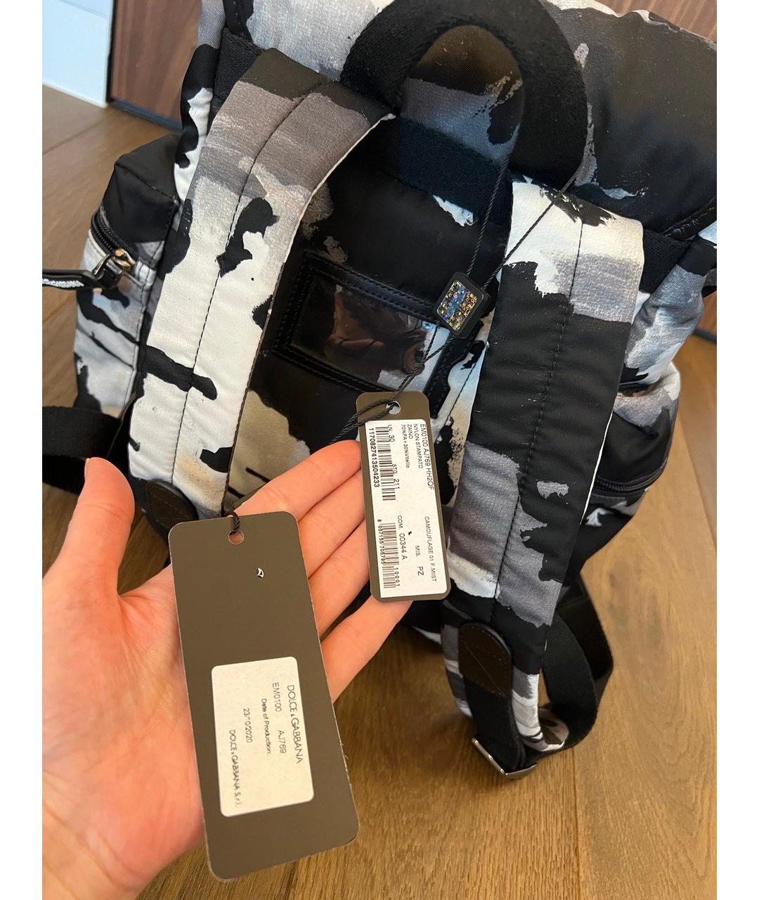 DOLCE&GABBANA Серый рюкзак, фото 5