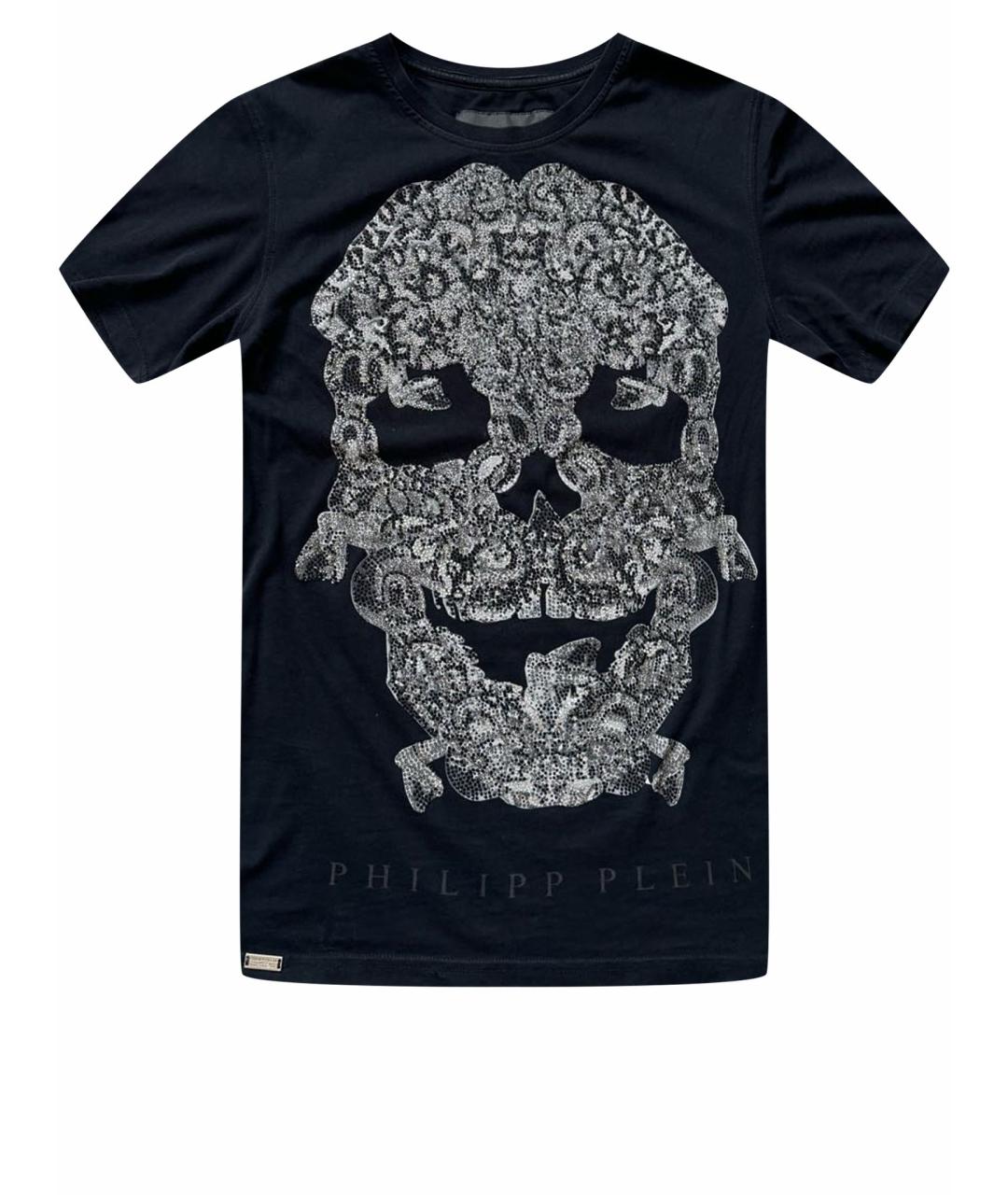 PHILIPP PLEIN Черная хлопковая футболка, фото 1