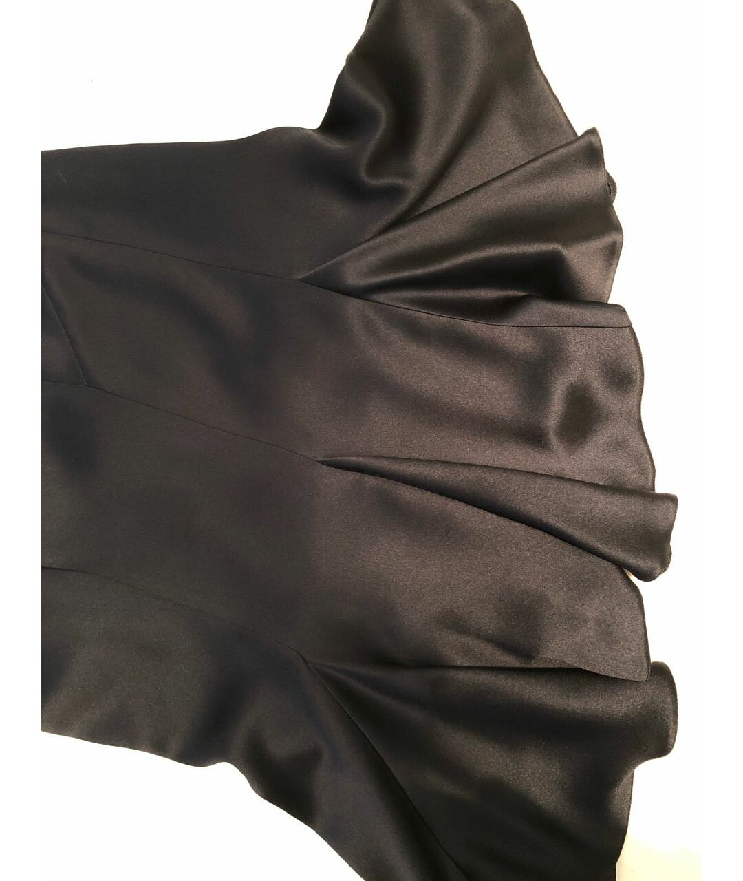 GIORGIO ARMANI Черная шелковая юбка миди, фото 3