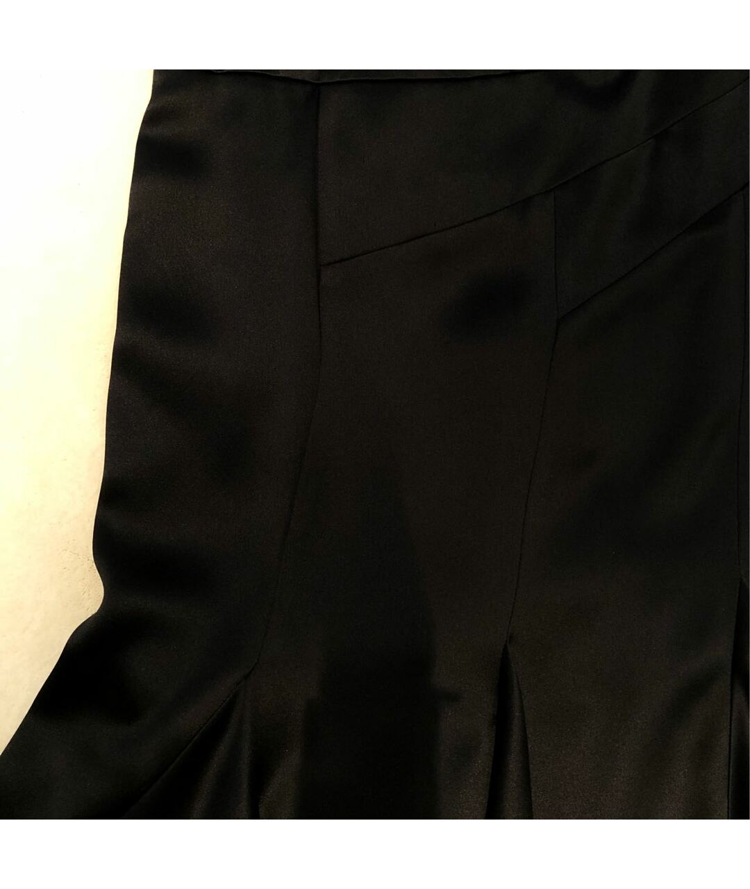GIORGIO ARMANI Черная шелковая юбка миди, фото 4
