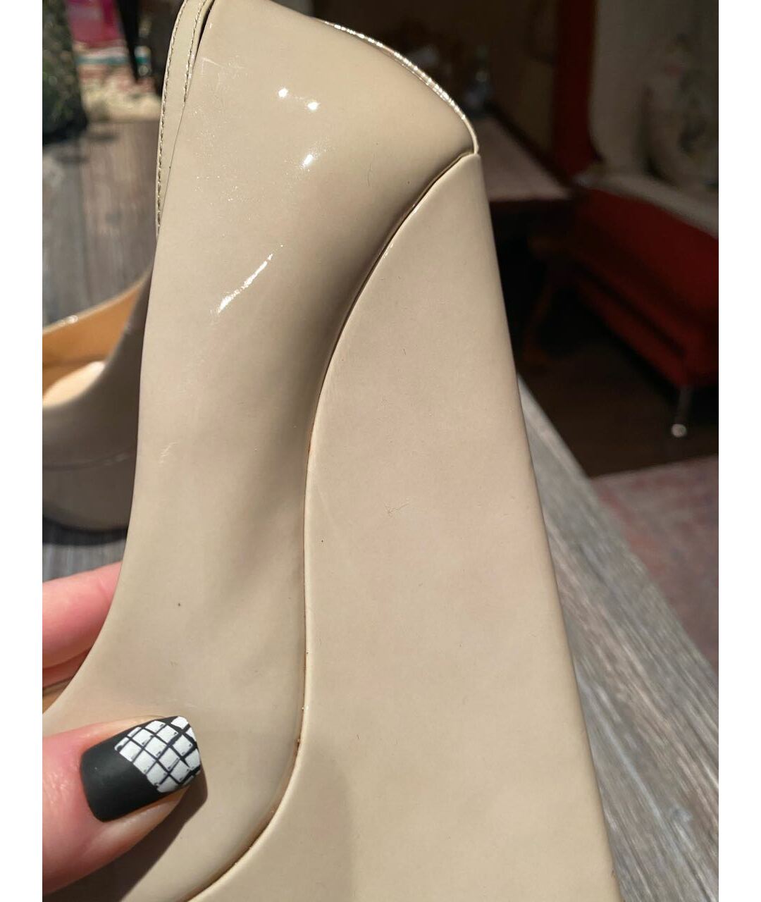 GIUSEPPE ZANOTTI DESIGN Бежевые босоножки из лакированной кожи, фото 5