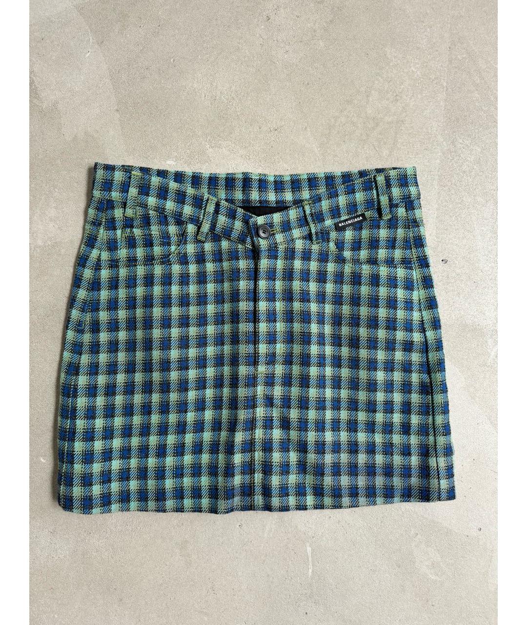 BALENCIAGA Мульти юбка мини, фото 6