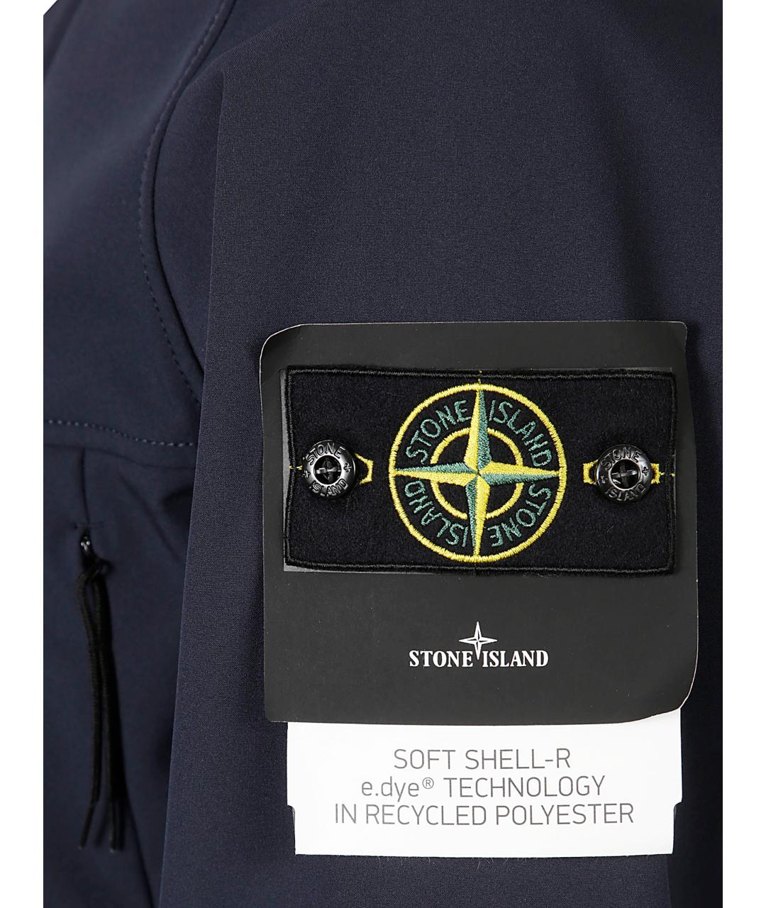 STONE ISLAND Темно-синяя куртка, фото 2