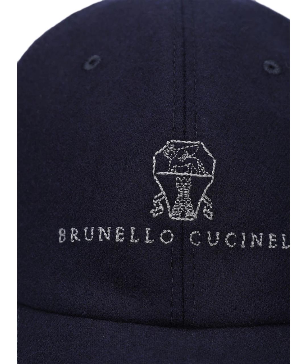 BRUNELLO CUCINELLI Синяя кепка/бейсболка, фото 2