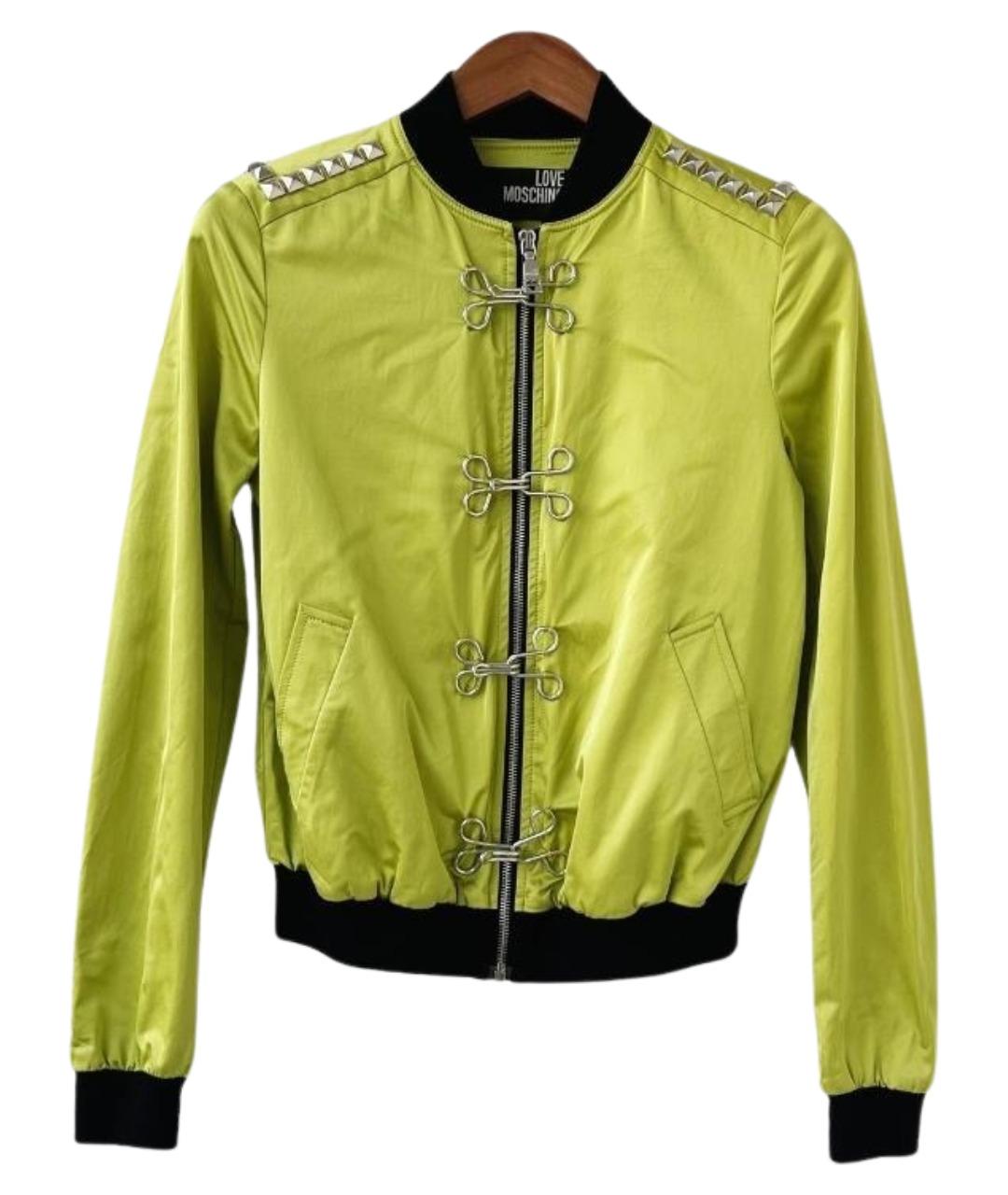 MOSCHINO Зеленая хлопковая куртка, фото 1