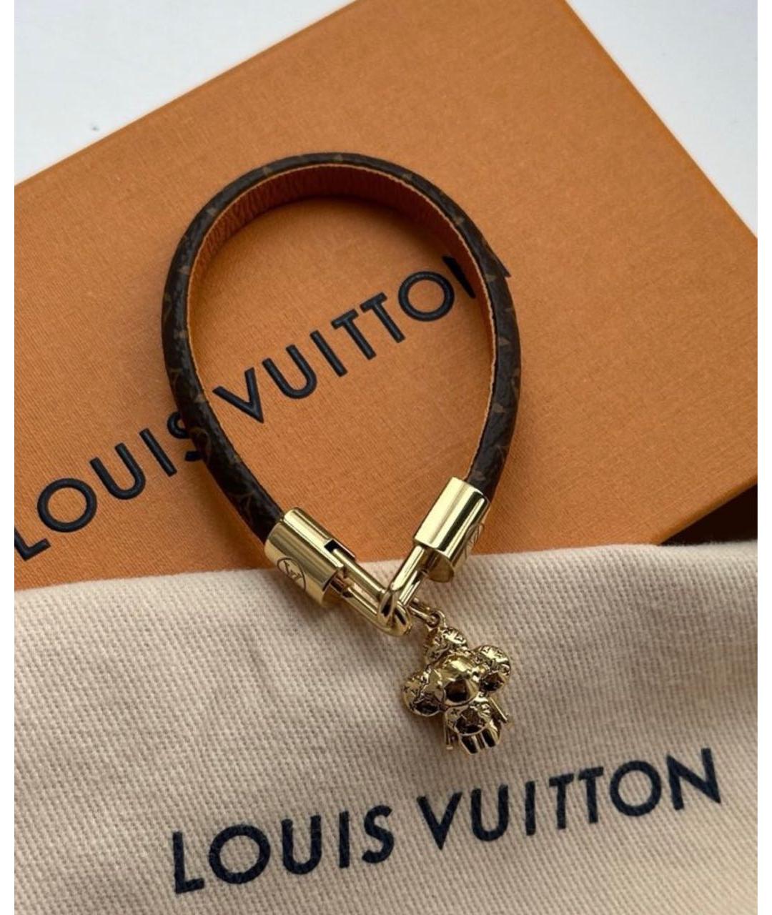 LOUIS VUITTON Коричневый браслет, фото 4