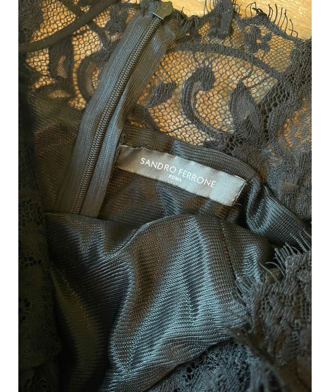 SANDRO Черное повседневное платье, фото 3