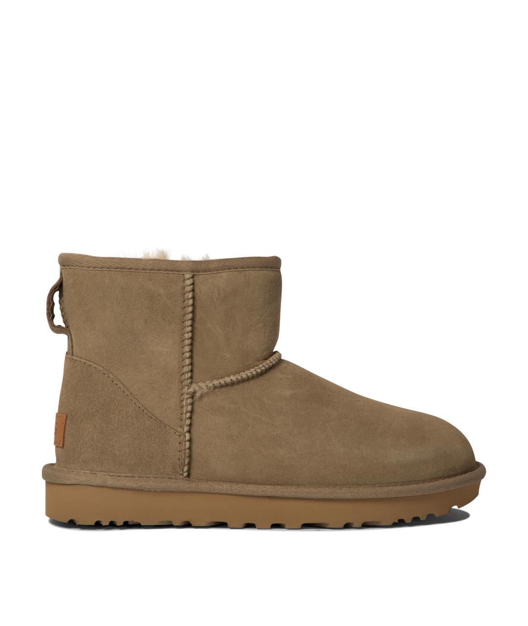 UGG AUSTRALIA Хаки кожаные ботинки, фото 1