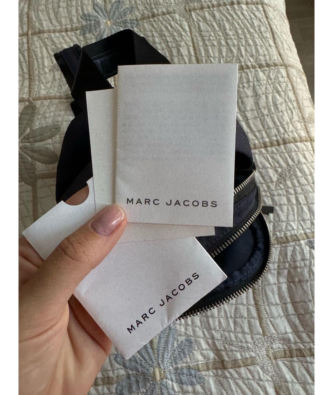 MARC JACOBS Темно-синий синтетический рюкзак, фото 5