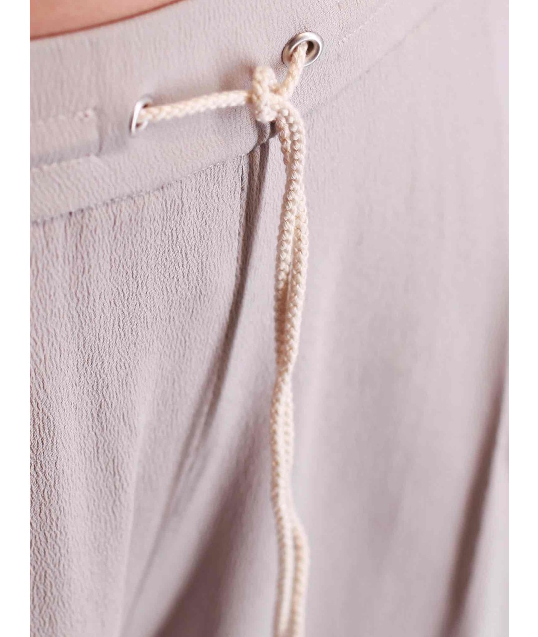 FABIANA FILIPPI Серые шелковые брюки узкие, фото 4