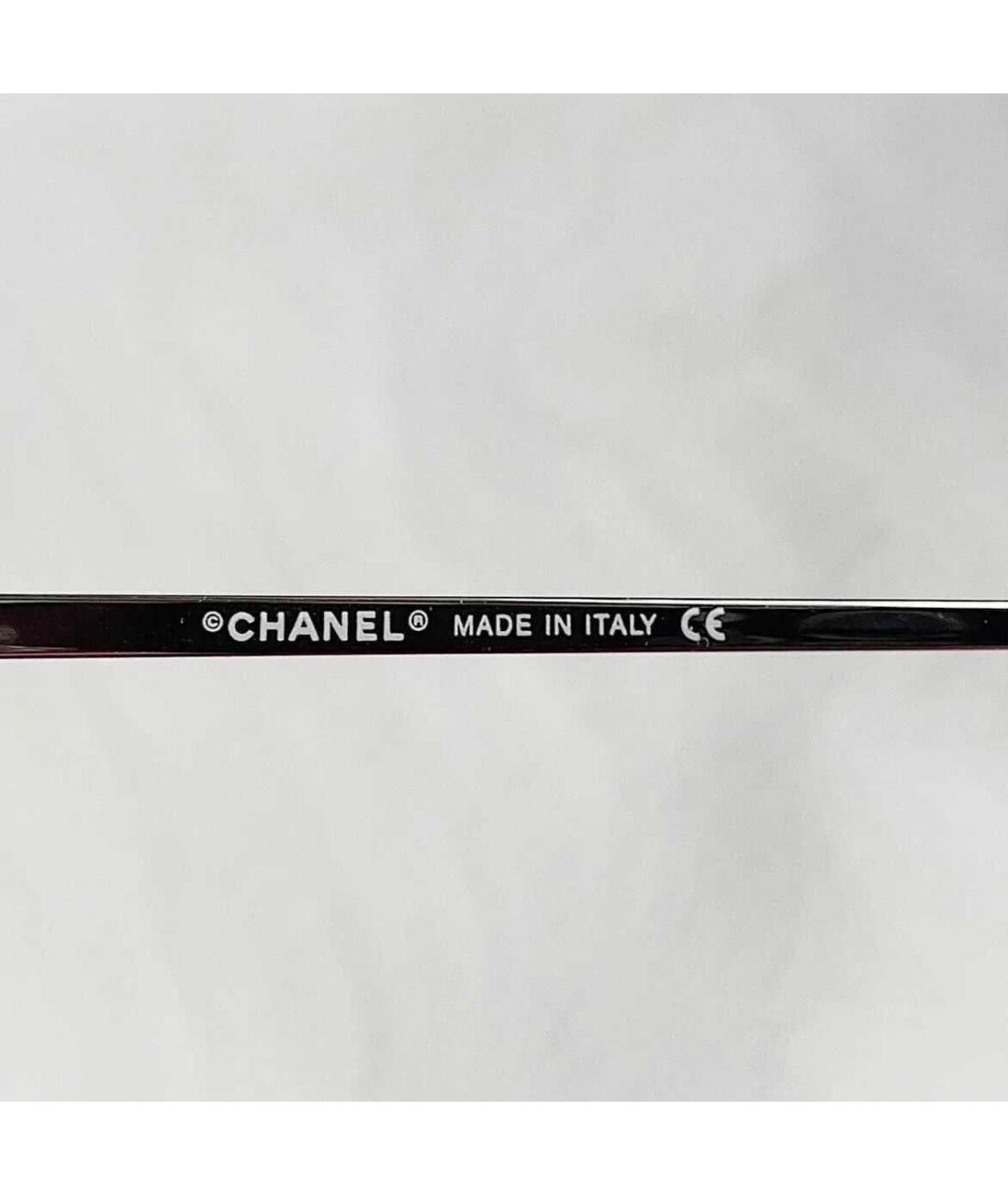 CHANEL Голубые металлические солнцезащитные очки, фото 7