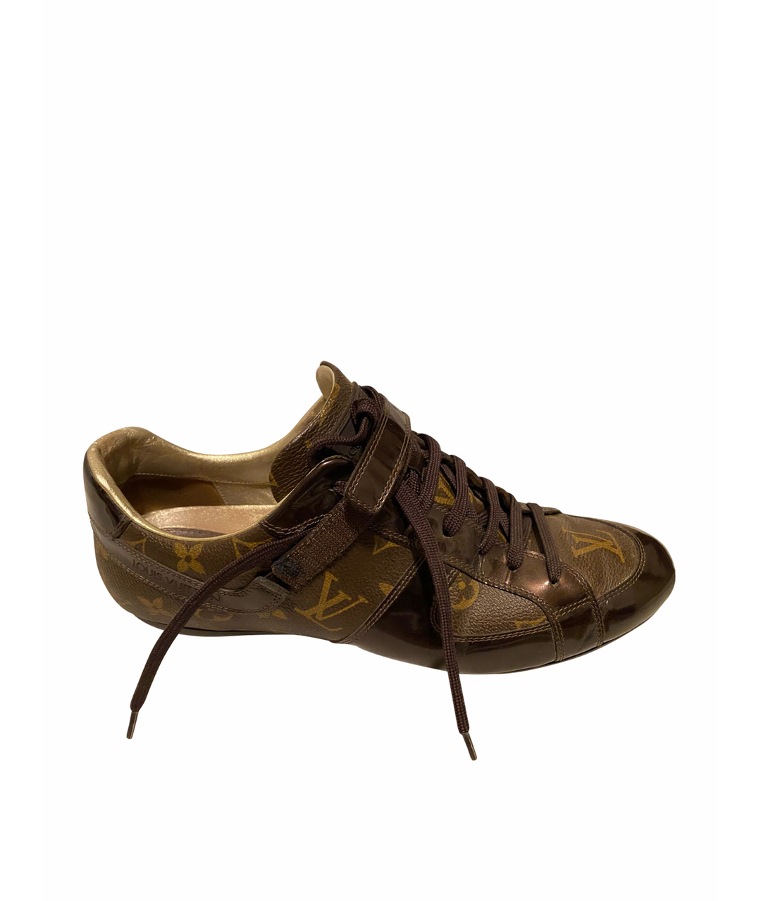 LOUIS VUITTON PRE-OWNED Коричневые кожаные ботинки, фото 1