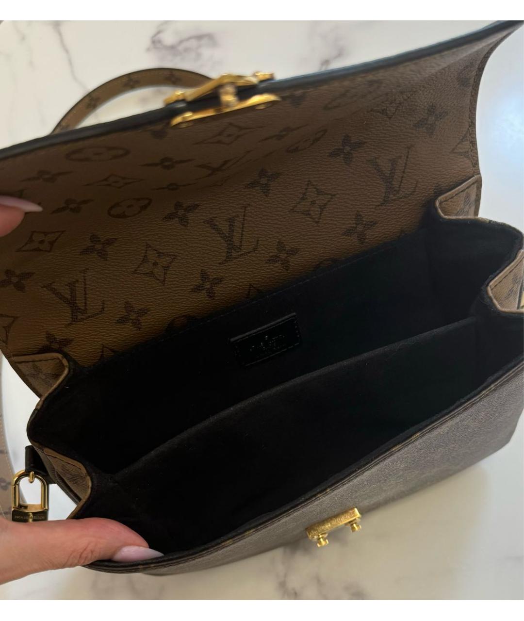 LOUIS VUITTON Коричневая сумка через плечо, фото 5