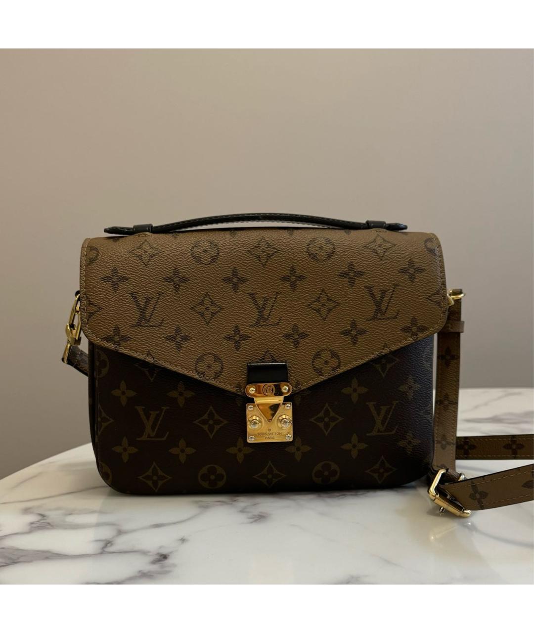 LOUIS VUITTON Коричневая сумка через плечо, фото 7