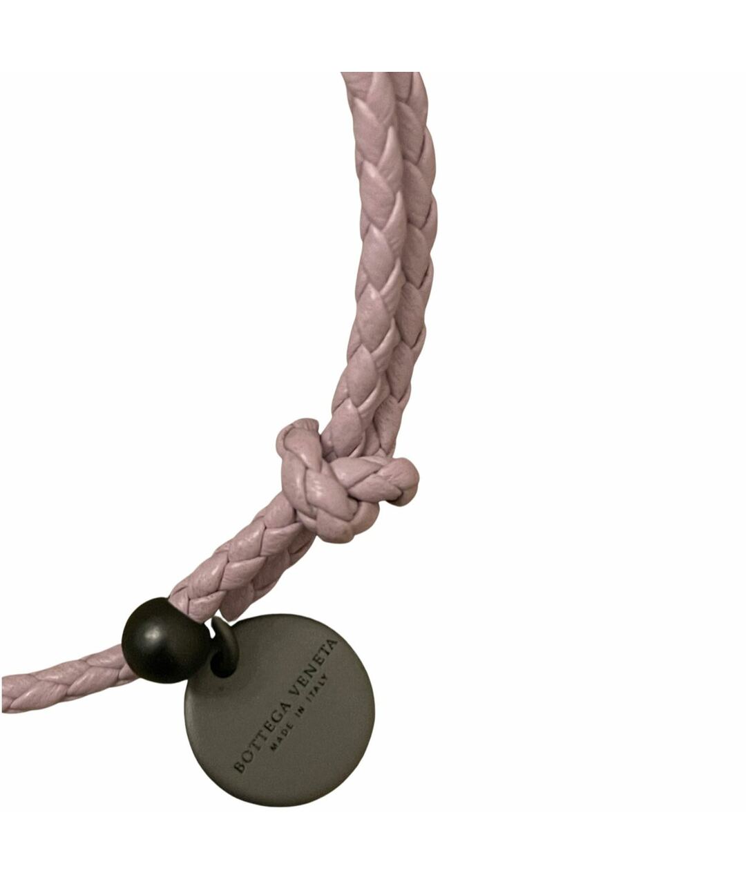 BOTTEGA VENETA Фиолетовый кожаный браслет, фото 2