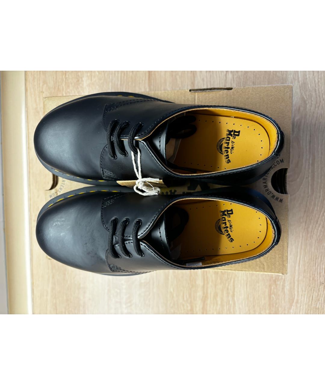 DR. MARTENS Черные кожаные ботинки, фото 3