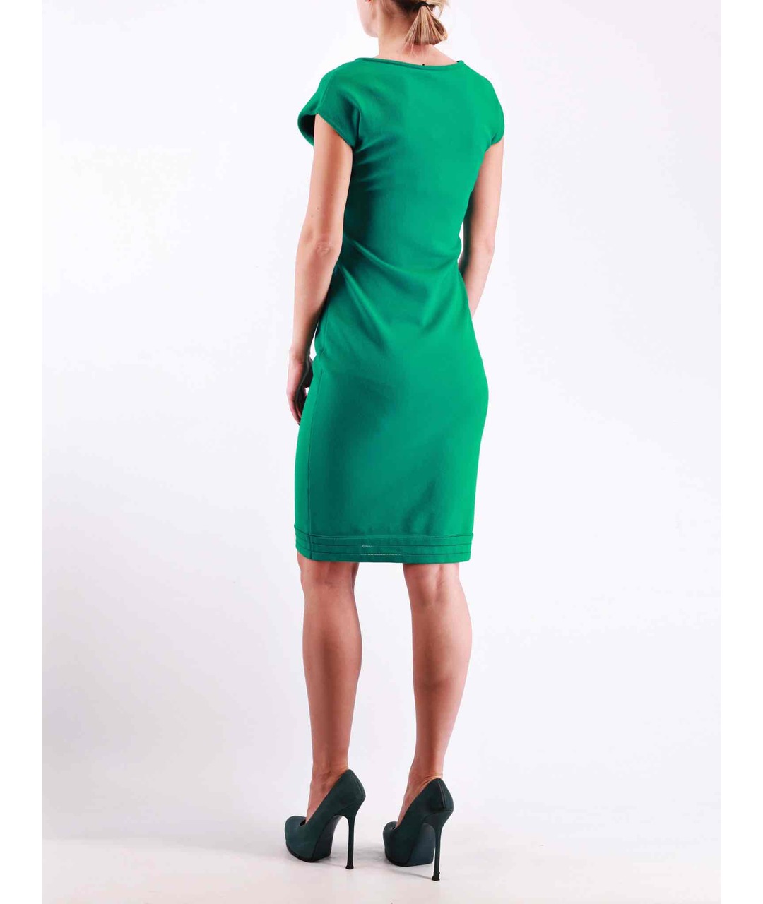 VERSACE COLLECTION Зеленые вискозное повседневное платье, фото 3