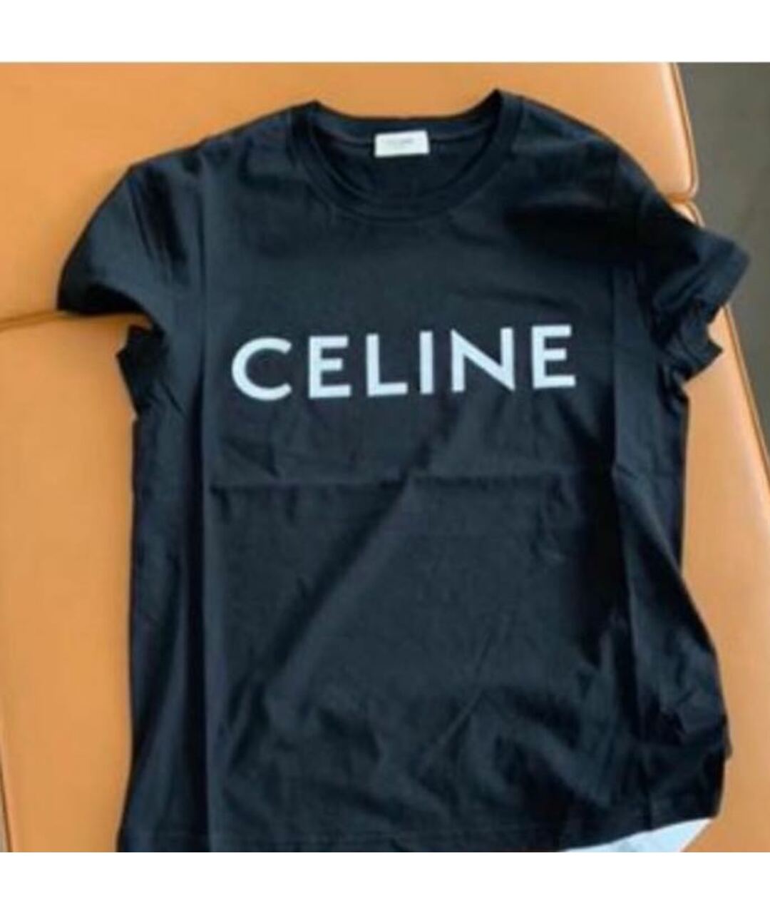 CELINE PRE-OWNED Черная хлопковая футболка, фото 3