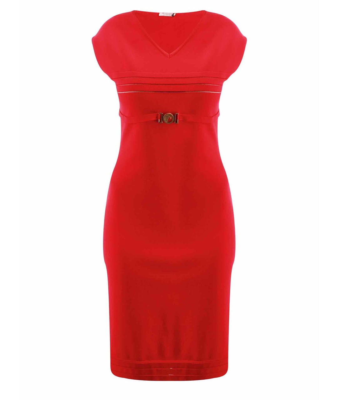 VERSACE COLLECTION Красное вискозное повседневное платье, фото 1