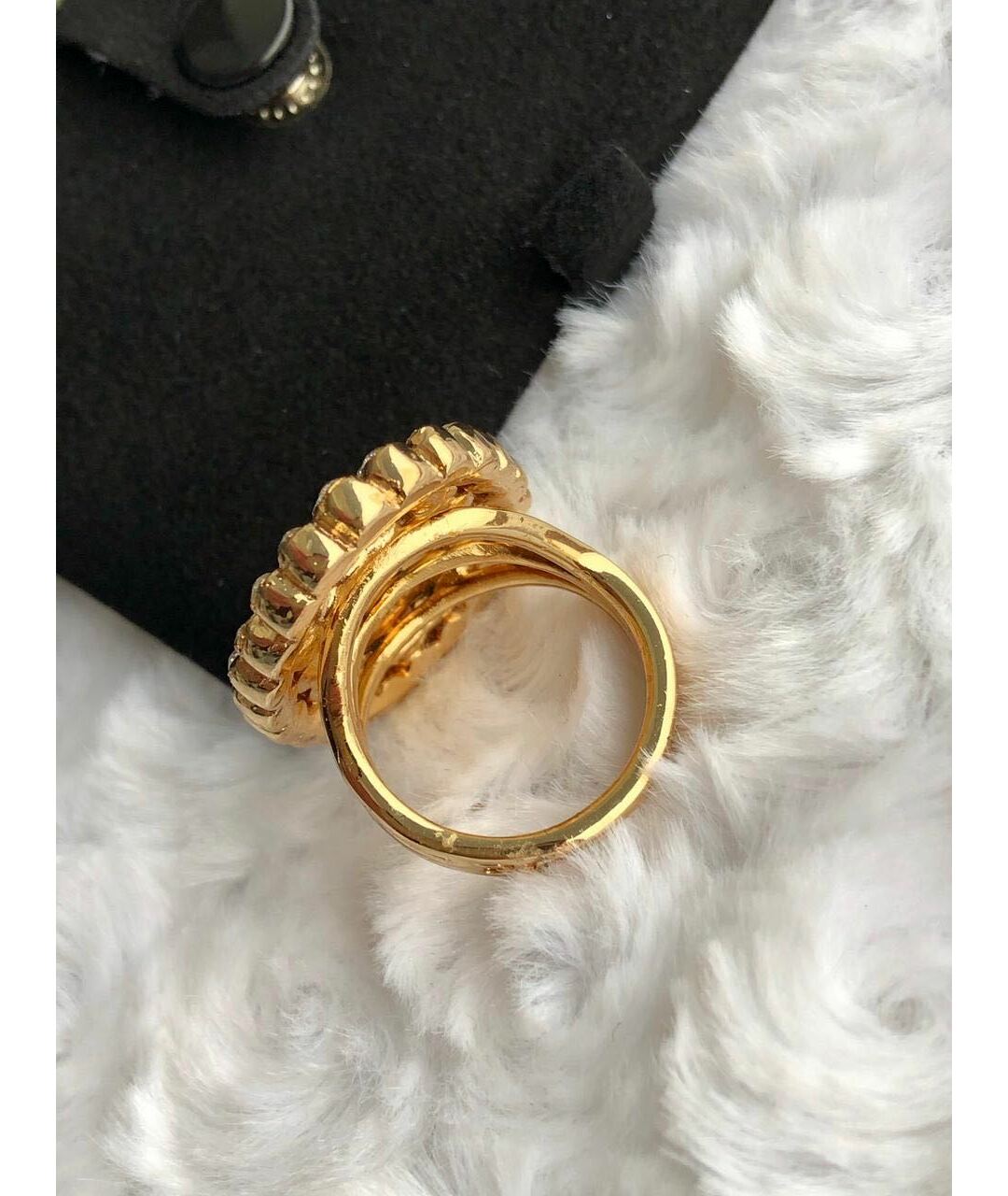 VERSACE Золотое металлическое кольцо, фото 6