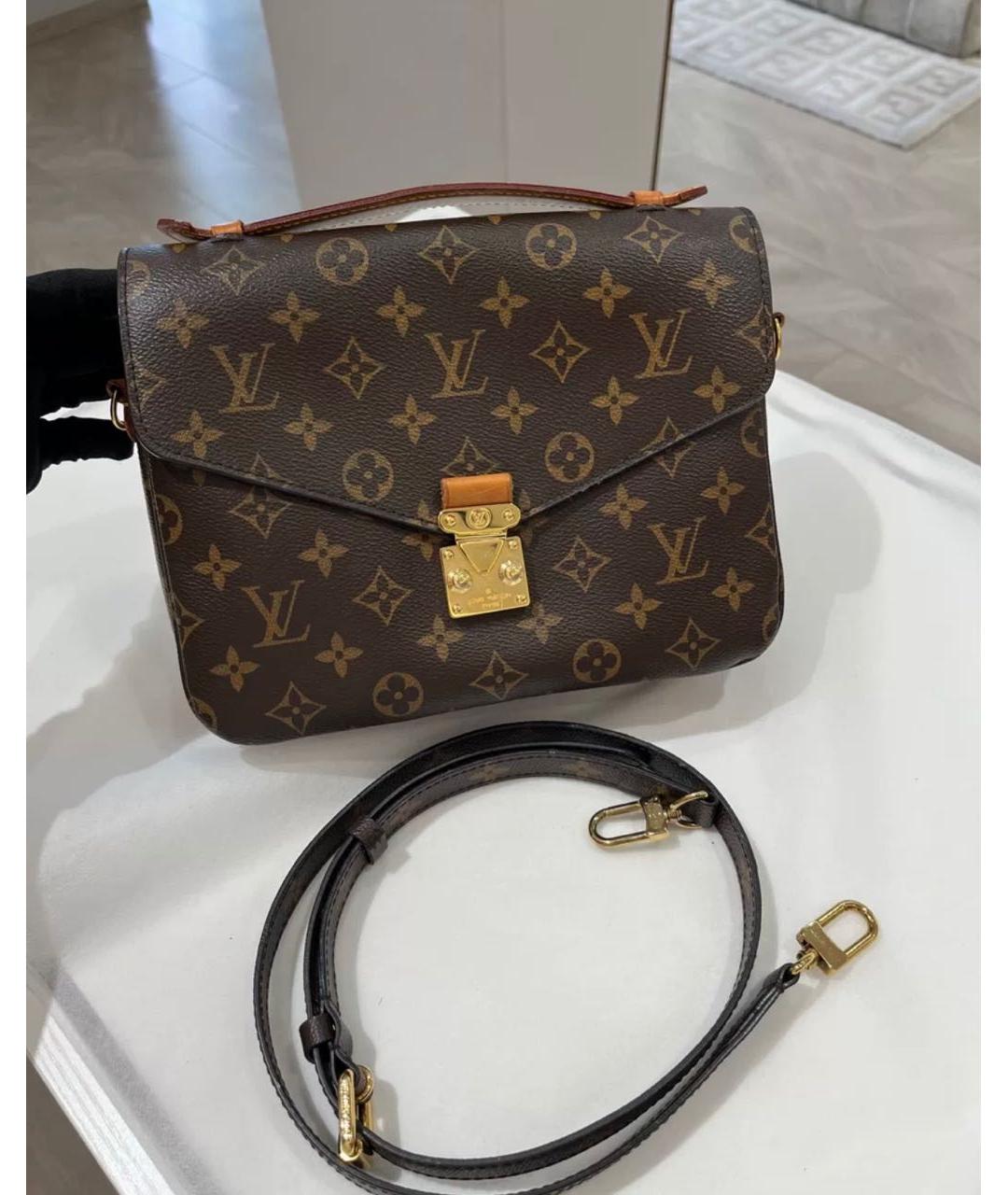 LOUIS VUITTON Коричневая сумка через плечо, фото 2