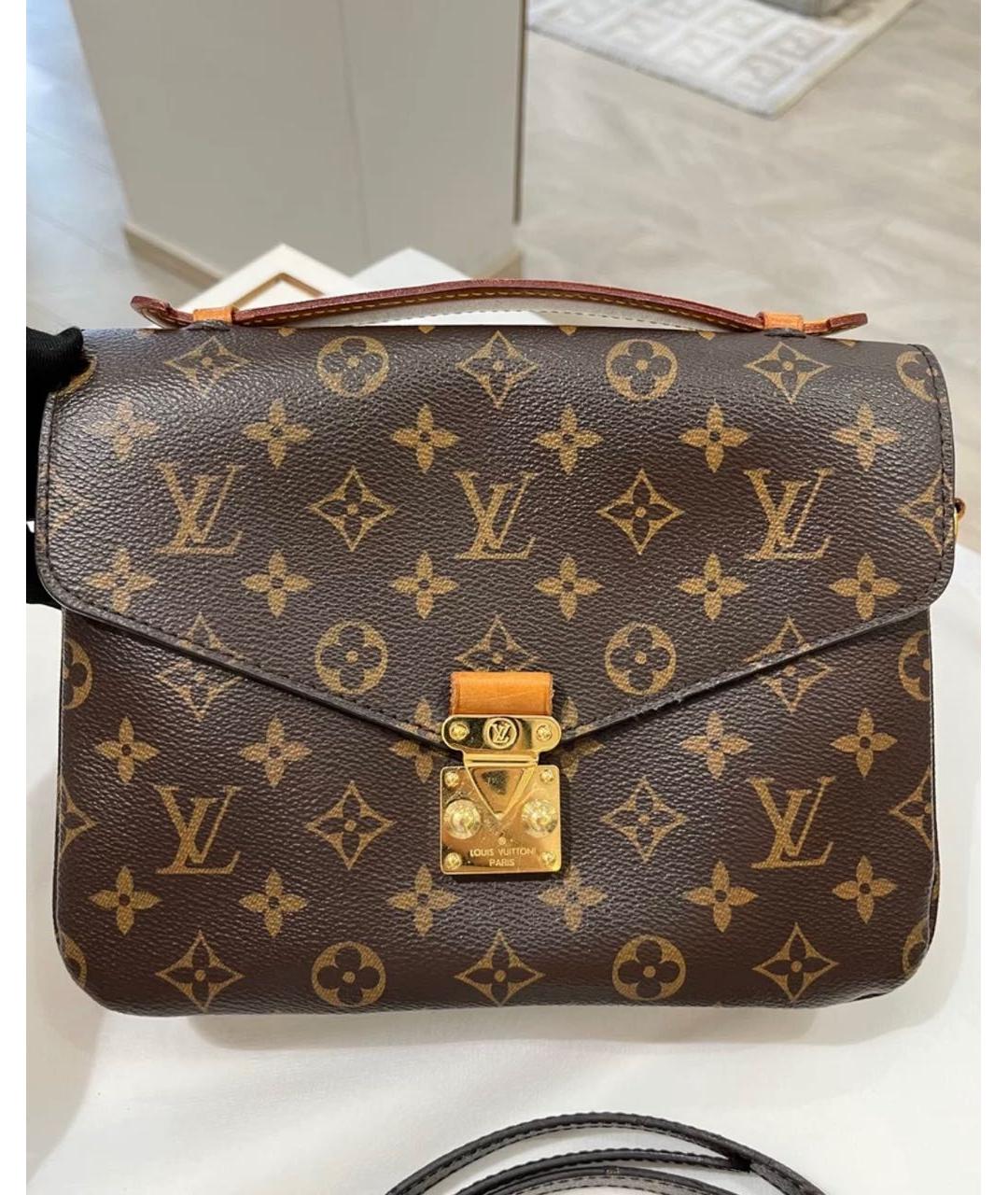 LOUIS VUITTON Коричневая сумка через плечо, фото 3