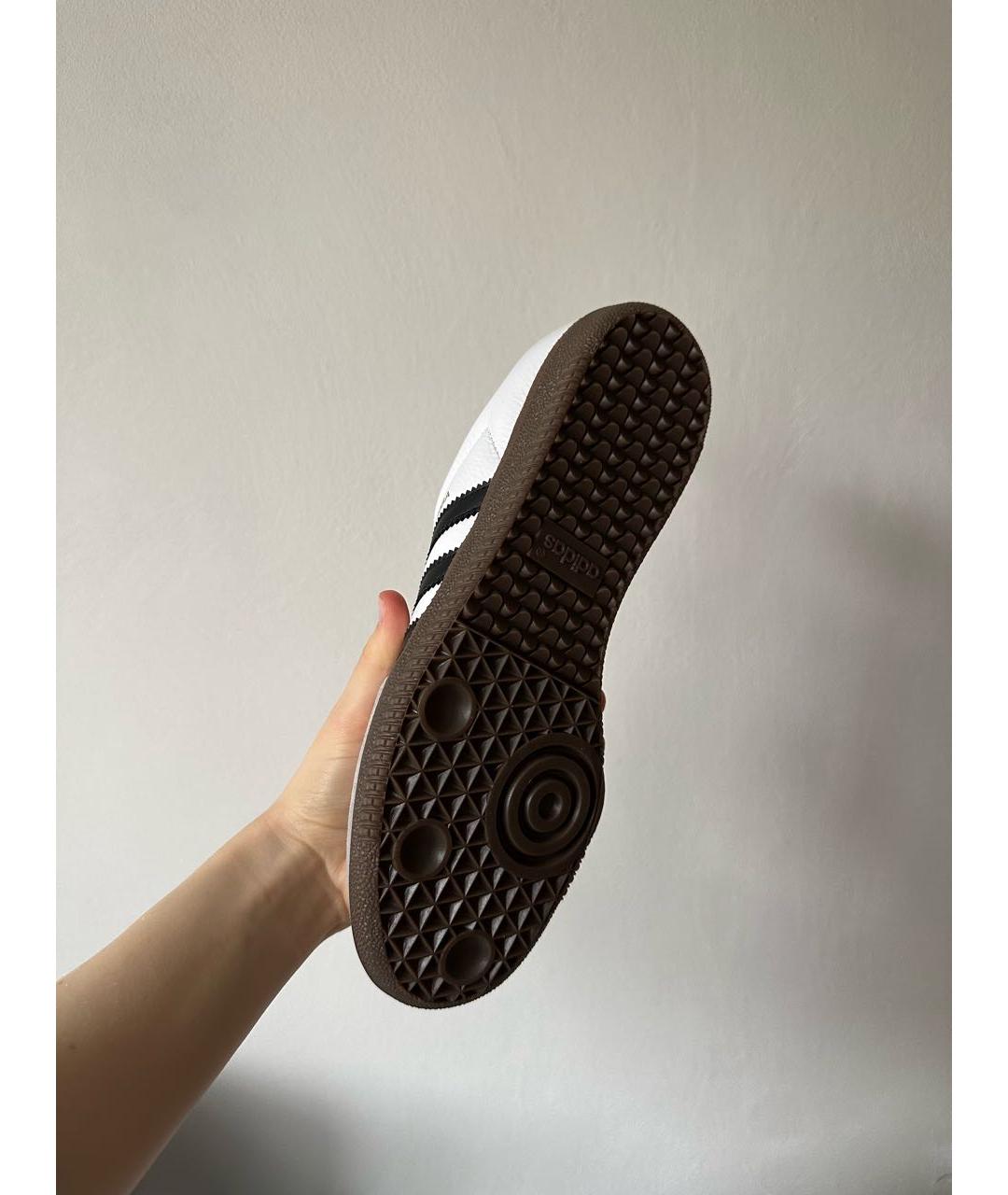 ADIDAS Белые кожаные кеды, фото 7