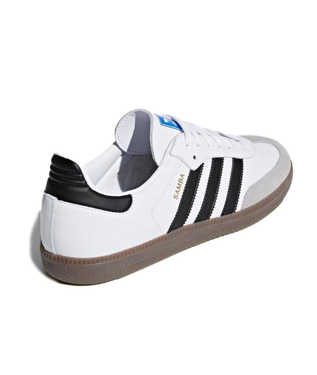 ADIDAS Белые кожаные кеды, фото 3