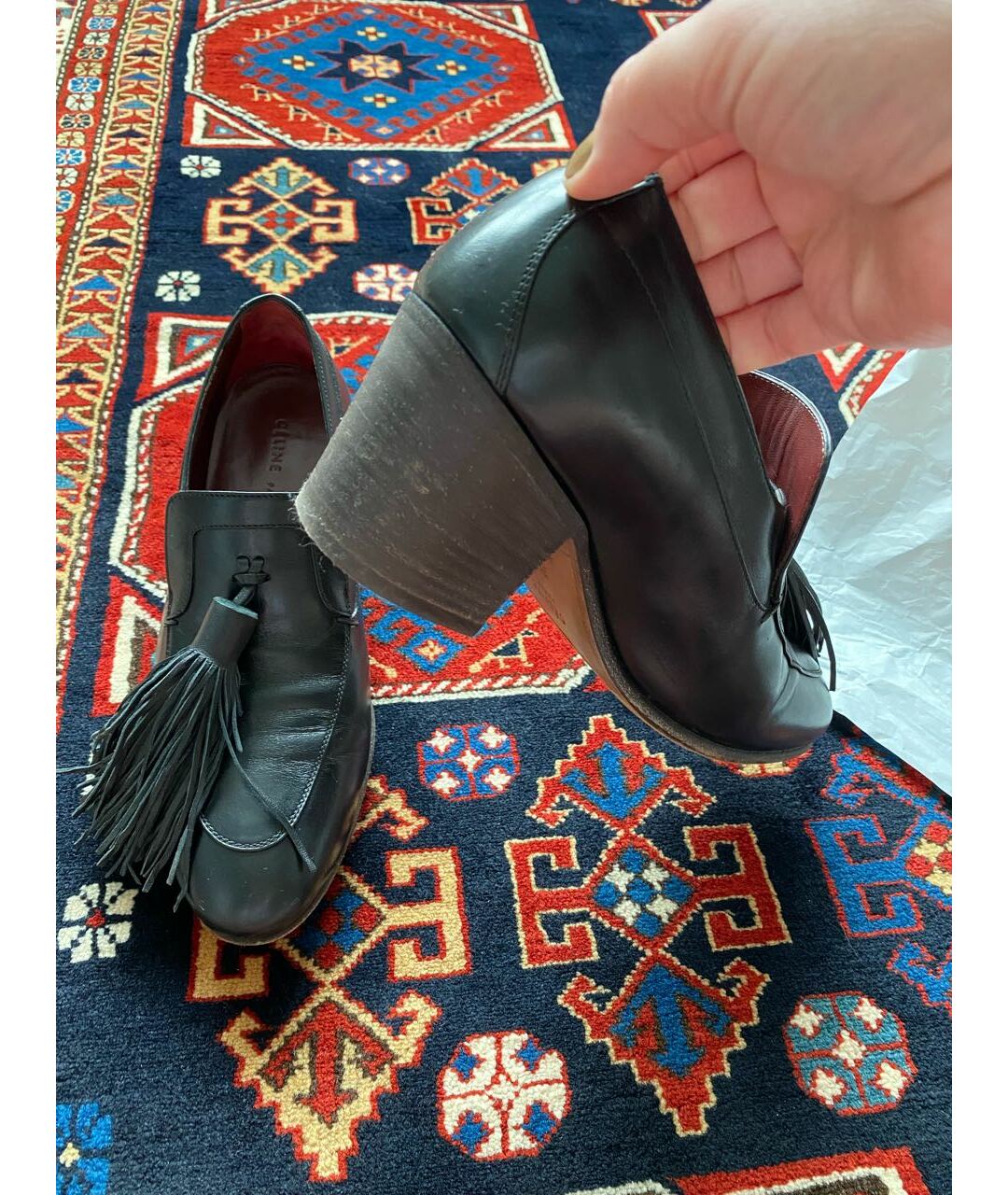 CELINE PRE-OWNED Черные кожаные туфли, фото 2