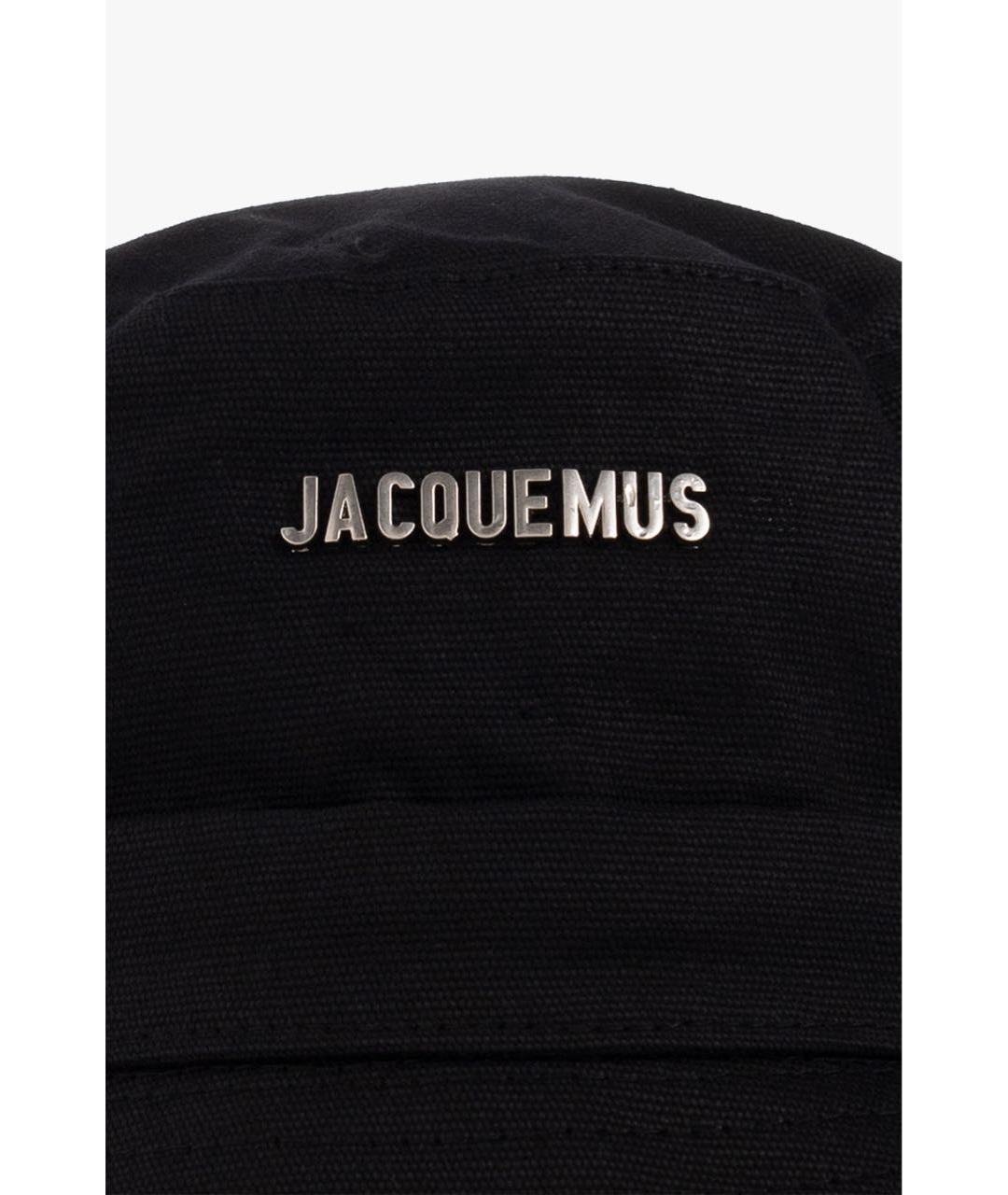 JACQUEMUS Черная хлопковая панама, фото 4