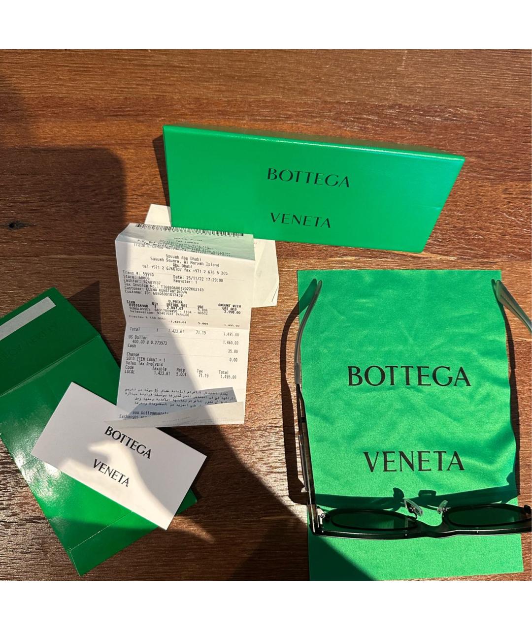 BOTTEGA VENETA Черные металлические солнцезащитные очки, фото 4