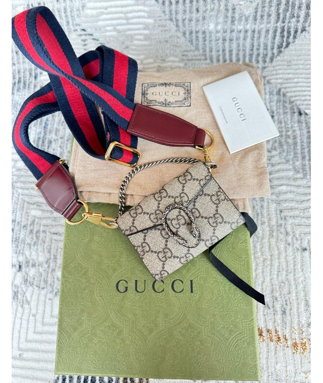 GUCCI Серая сумка через плечо, фото 7