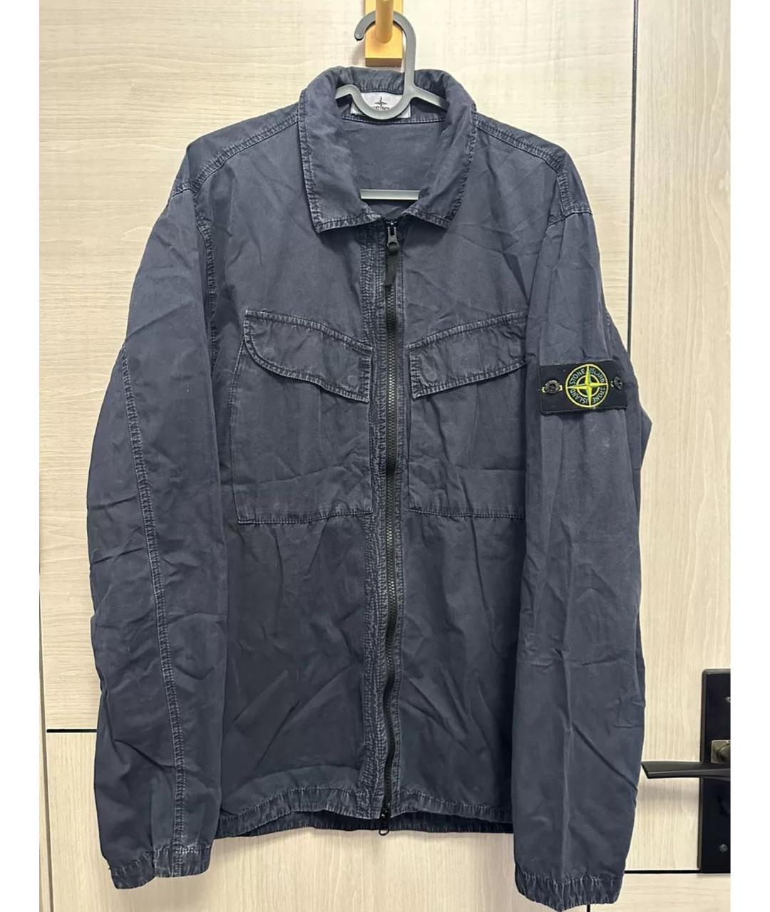 STONE ISLAND Черная хлопковая кэжуал рубашка, фото 3