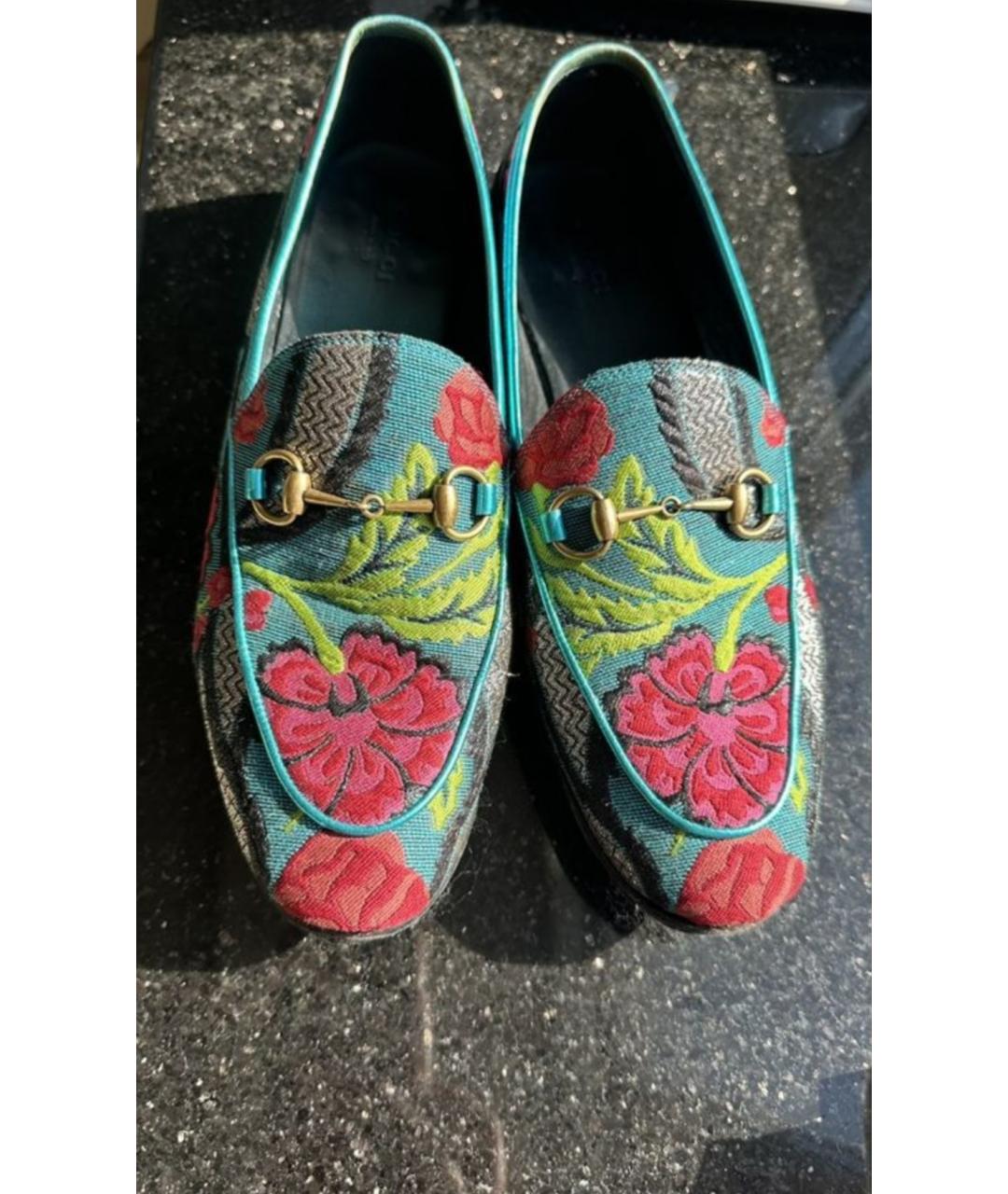 GUCCI Мульти кожаные лоферы, фото 2