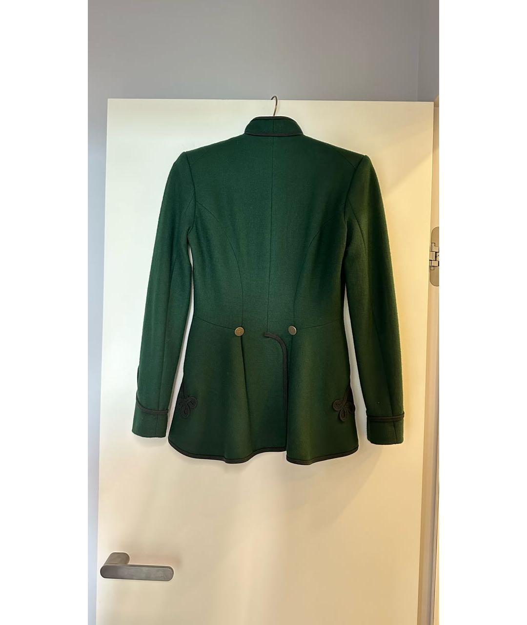 RALPH LAUREN Зеленый шерстяной жакет/пиджак, фото 2