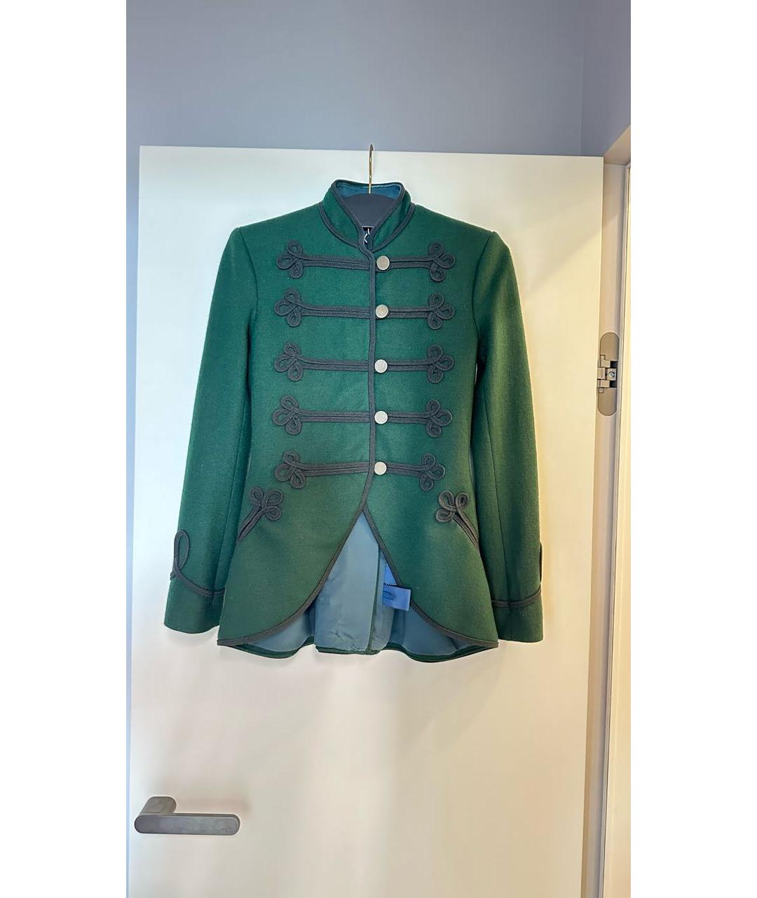 RALPH LAUREN Зеленый шерстяной жакет/пиджак, фото 9