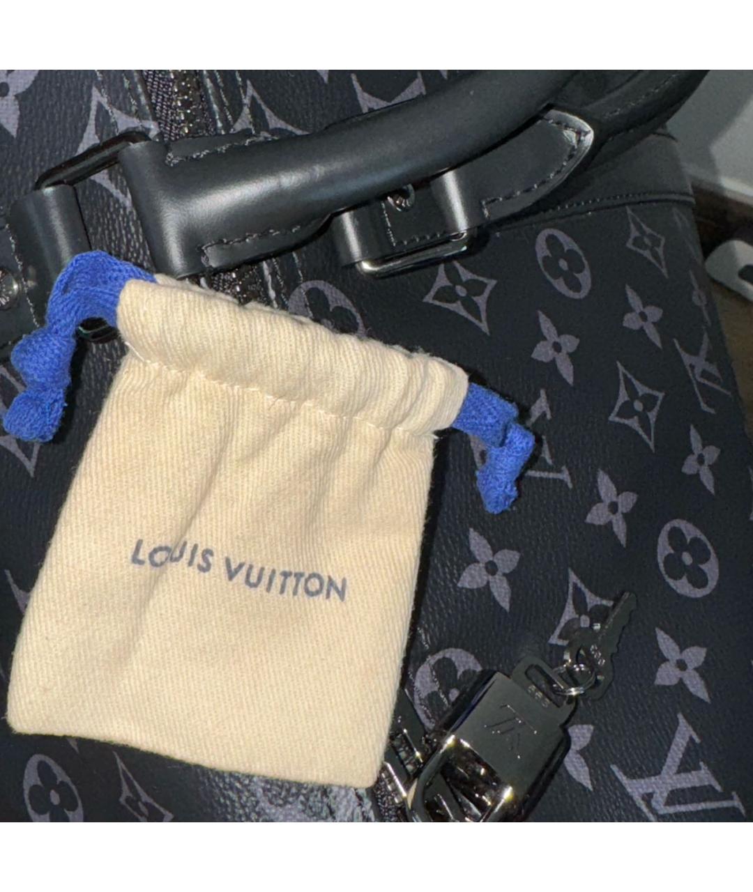 LOUIS VUITTON Черная дорожная/спортивная сумка, фото 7