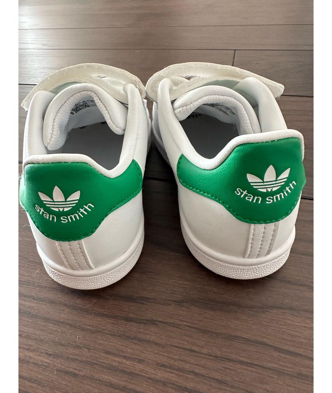 ADIDAS Белые кожаные кеды, фото 4