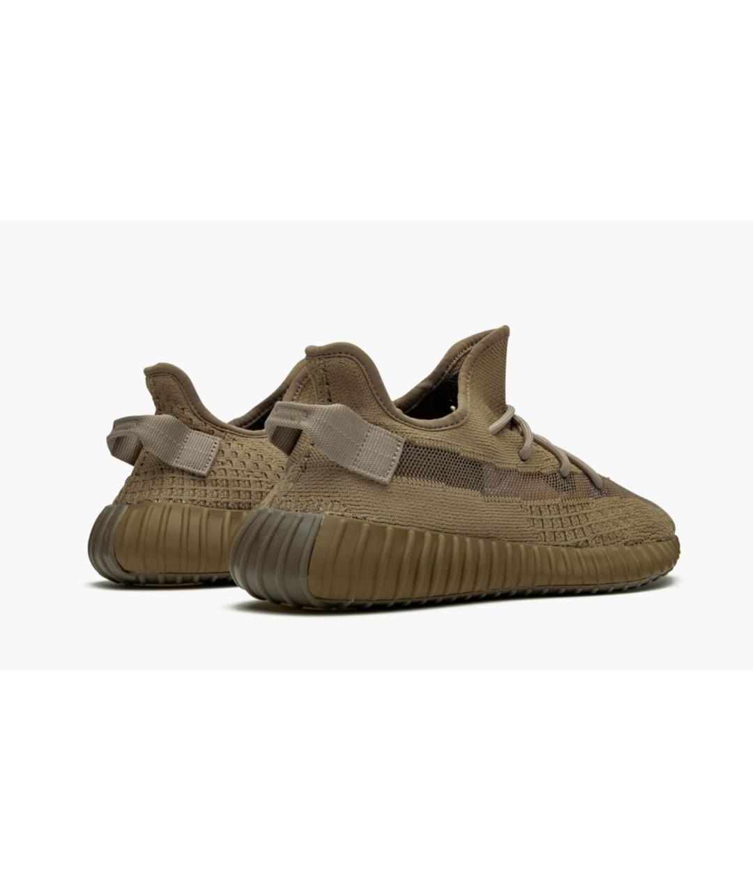 ADIDAS YEEZY Коричневые текстильные низкие кроссовки / кеды, фото 3