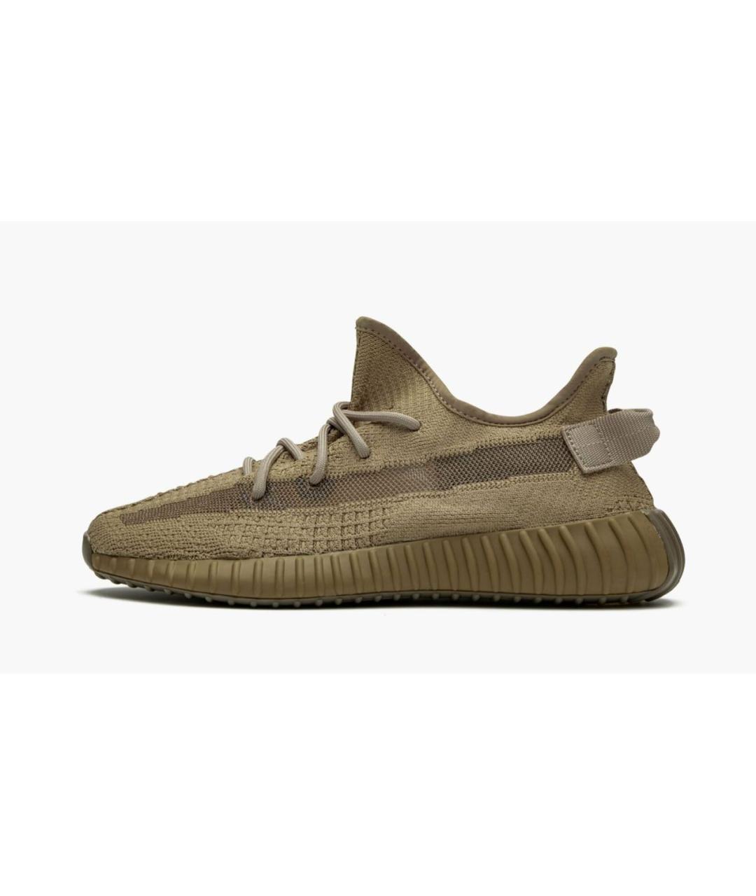 ADIDAS YEEZY Коричневые текстильные низкие кроссовки / кеды, фото 5