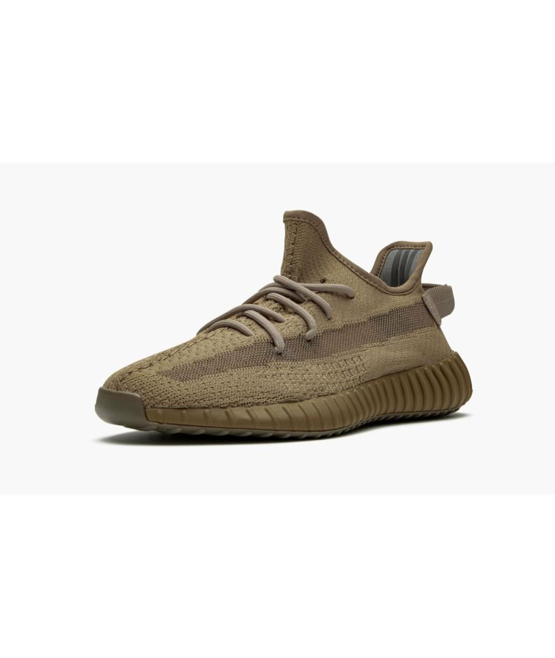 ADIDAS YEEZY Коричневые текстильные низкие кроссовки / кеды, фото 4