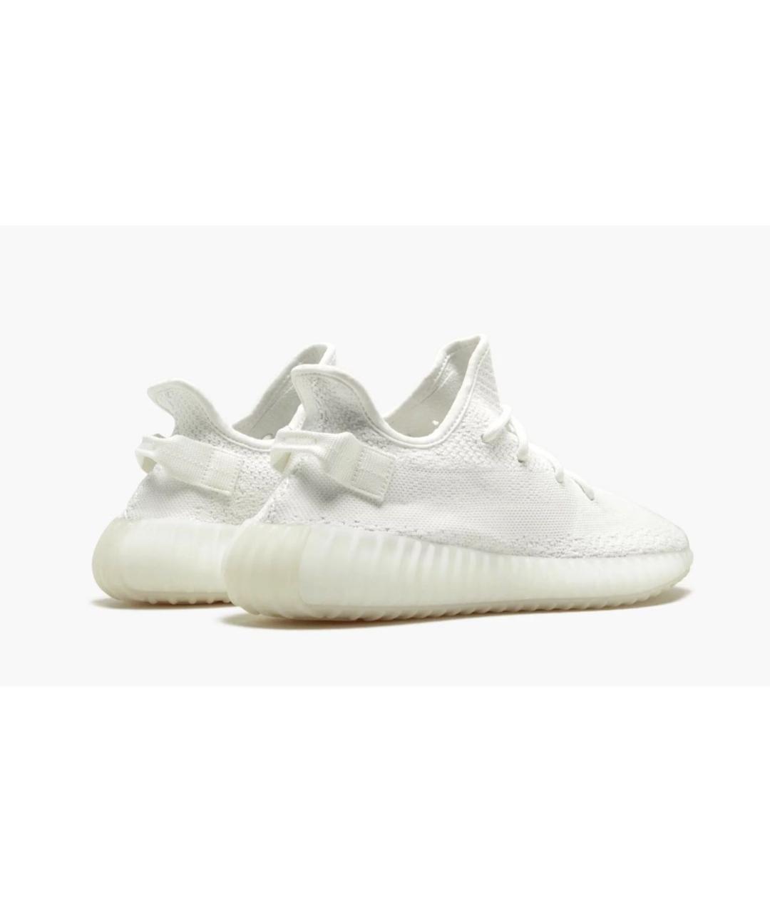 ADIDAS YEEZY Белые текстильные низкие кроссовки / кеды, фото 3
