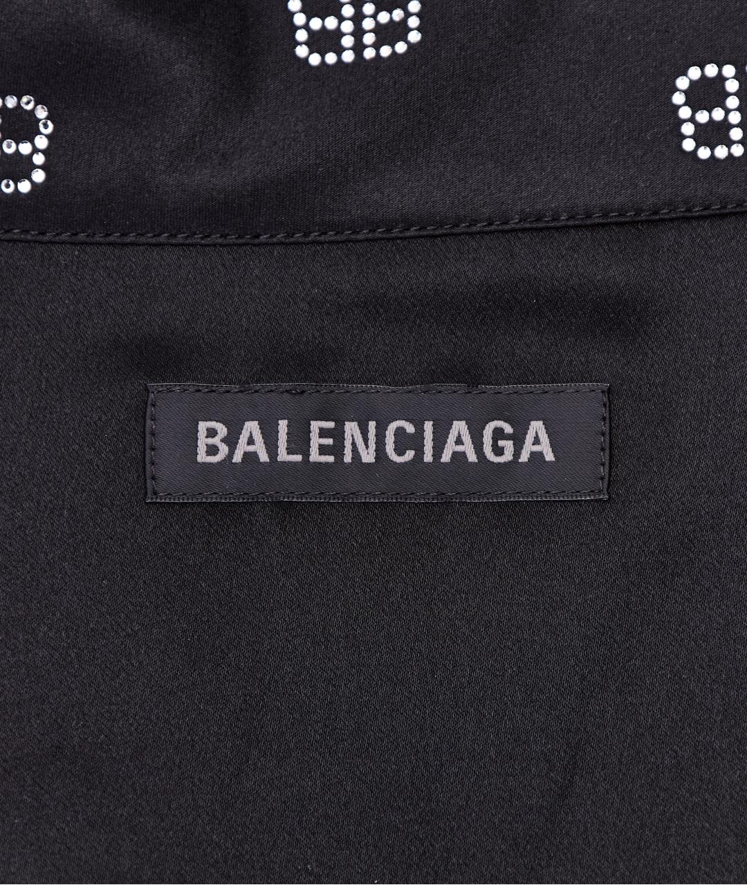 BALENCIAGA Черный вискозный костюм с брюками, фото 7