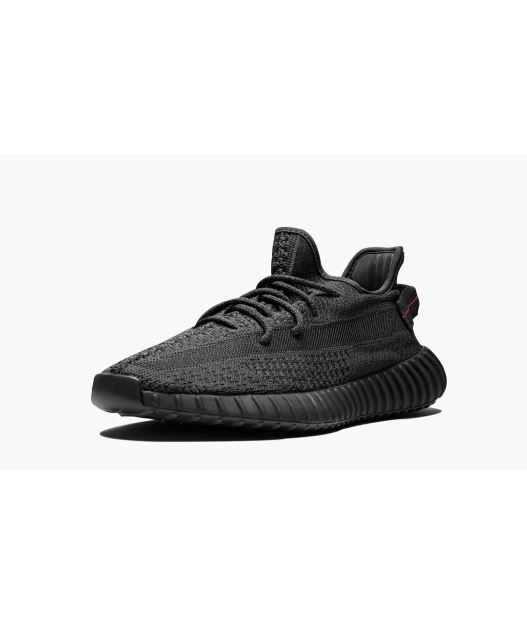 ADIDAS YEEZY Черные текстильные низкие кроссовки / кеды, фото 4
