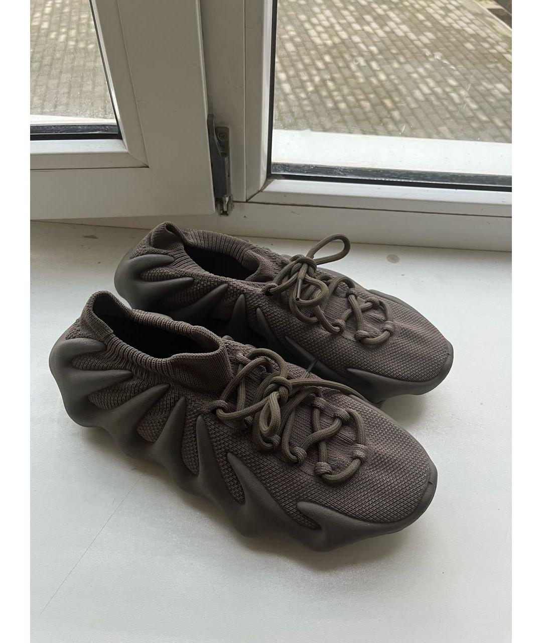 ADIDAS YEEZY Коричневые низкие кроссовки / кеды, фото 6