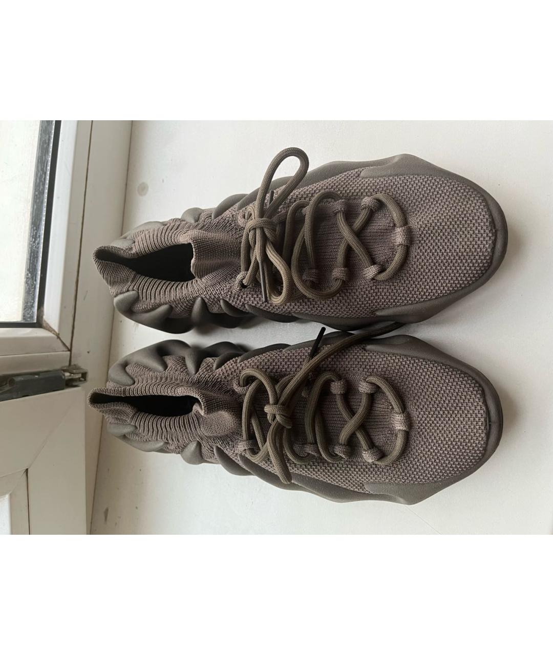 ADIDAS YEEZY Коричневые низкие кроссовки / кеды, фото 4