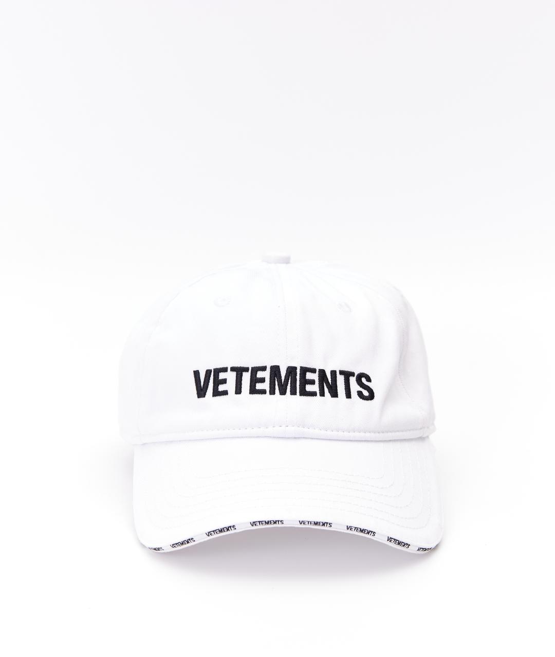 VETEMENTS Белая хлопковая кепка, фото 8